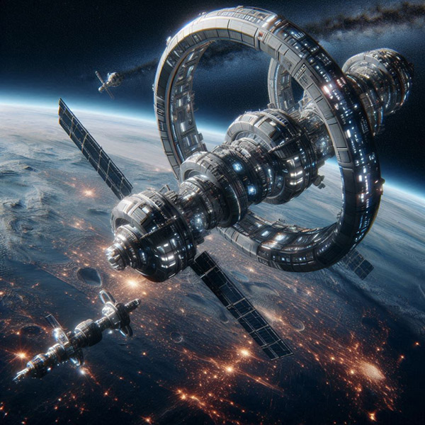 Estaci&oacute;n en &oacute;rbita terrestre