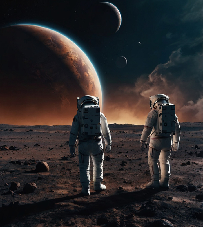 Aldo y Elsa en el planeta G&eacute;minis